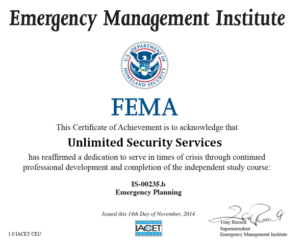 FEMA Certification