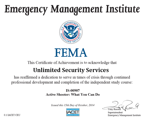 FEMA Certification