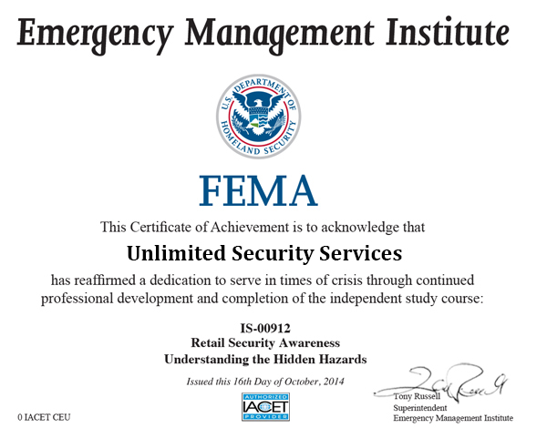 FEMA Certification